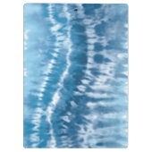 青い絞り染めクリップボード クリップボード (裏面)