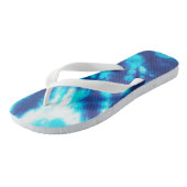 青い絞り染料 ビーチサンダル (アングル)