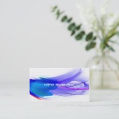 青い絵画の名刺 名刺 (スタンド正面)