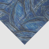 青い絵画水の方法ティッシュペーパー 薄葉紙 (詳細)