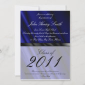 青い絹2の卒業の招待状か発表 招待状 (正面)