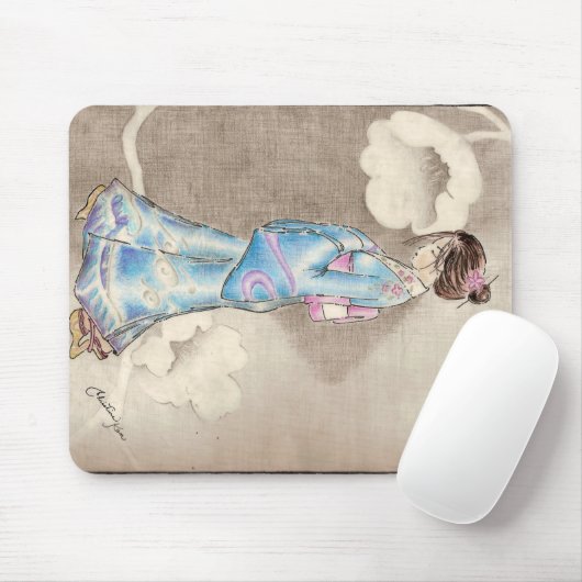 。: 青い続き:。 マウスパッド (マウス)