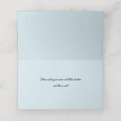 青い緑と紫の結晶の場所の名前カード プレイスカード (内部開封)