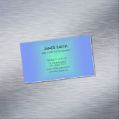 青い緑のひし形グラデーショモダンン マグネット名刺 (インサイチュ)