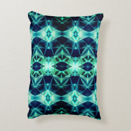 青い緑のアクリルスタイル、ネオンの鏡像形状 アクセントクッション