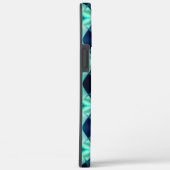 青い緑のアクリルスタイル、ネオンの鏡像形状 Case-Mate iPhoneケース (裏面 / 右)