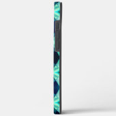 青い緑のアクリルスタイル、ネオンの鏡像形状 Case-Mate iPhoneケース (裏面 / 左)