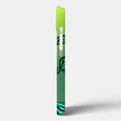 青い緑のフローラiPadケースカスタマイズ** Case-Mate iPhoneケース (裏面 / 左)