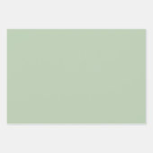 青い緑のモンキーツリー雲赤ちゃんシャワー ラッピングペーパーシート (正面3)