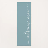 青い緑の名前パーソナライズされた祈りの言葉または ヨガマット (正面)