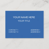 青い緑の四角市松模様に 名刺 (裏面)