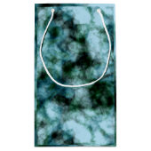 青い緑の大理石 スモールペーパーバッグ (裏面)