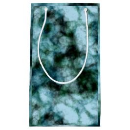 青い緑の大理石 スモールペーパーバッグ