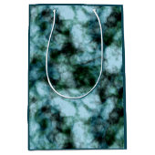 青い緑の大理石 ミディアムペーパーバッグ (正面)