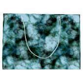 青い緑の大理石 ラージペーパーバッグ (裏面)