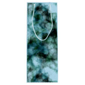 青い緑の大理石 ワインギフトバッグ (裏面)