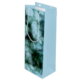青い緑の大理石 ワインギフトバッグ