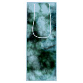 青い緑の大理石 ワインギフトバッグ (正面)