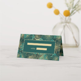 青い緑の巨人葉 プレイスカード