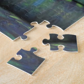 青い緑の布のスタックパズル ジグソーパズル (側面)