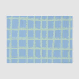 青い緑の手のグ絵を描リッドパターンティッシュペーパー 薄葉紙