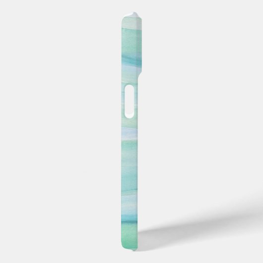 青い緑の抽象芸術水の色のパターン層 Case-Mate iPhoneケース (裏面 / 右)