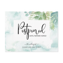 青い緑の水の色の結婚延期