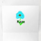 青い緑の水色があなたの名前を追加 三つ折りプログラム (内部最初)