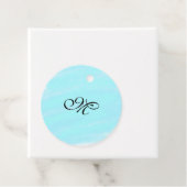 青い緑の水色モノグラム文字パステルを追加 フェイバータグ (インサイチュ)