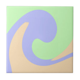 青い緑の流グラデーション体の大理石ボホのパタはっきりしたーン タイル