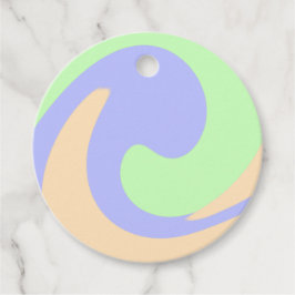 青い緑の流グラデーション体の大理石ボホのパタはっきりしたーン フェイバータグ