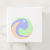 青い緑の流グラデーション体の大理石ボホのパタはっきりしたーン フェイバータグ (インサイチュ)