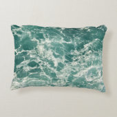 青い緑の海 アクセントクッション (裏面)