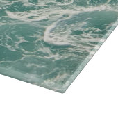 青い緑の海 カッティングボード (角)
