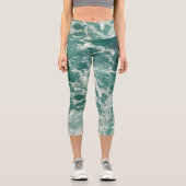 青い緑の海 カプリレギンス (正面)