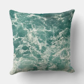 青い緑の海 クッション (裏面)
