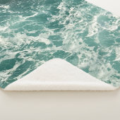 青い緑の海 シェルパブランケット (3/4)