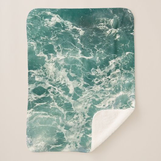 青い緑の海 シェルパブランケット (正面)