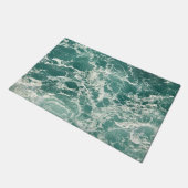 青い緑の海 ドアマット (アングル)