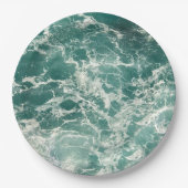 青い緑の海 ペーパープレート (正面)
