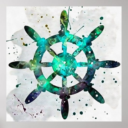 青い緑の海 ポスター (正面)