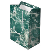 青い緑の海 ミディアムペーパーバッグ (裏面アングル)