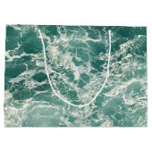 青い緑の海 ラージペーパーバッグ (裏面)