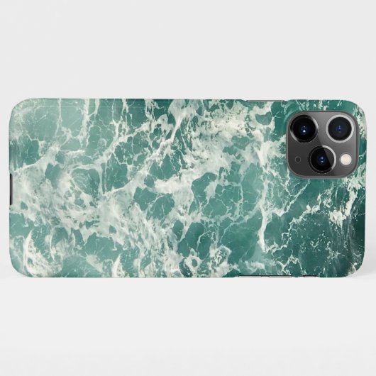 青い緑の海 iPhoneケース (裏面横)