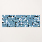 青い緑の白黒パタユニークーン ヨガマット (正面(横))