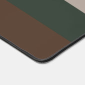 青い緑の茶色のストライプパターン名 デスクマット (コーナー)