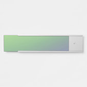 青い緑の虹の抽象芸術テクスチャパターンアートt サインプレート (正面)