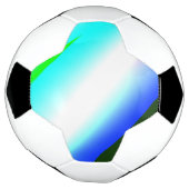 青い緑の虹の抽象芸術テクスチャパターンアートt サッカーボール (回転)