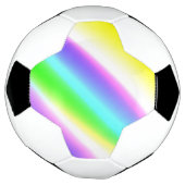 青い緑の虹の抽象芸術テクスチャパターンアートt サッカーボール (回転)