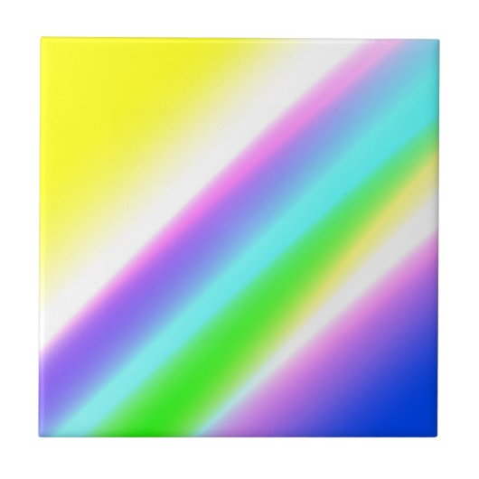 青い緑の虹の抽象芸術テクスチャパターンアートt タイル (正面)